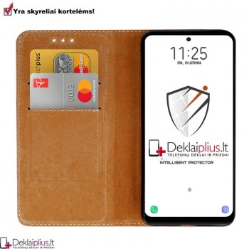 Telone grynos odos dėklas - raudonas (Xiaomi Poco X5 5G/Redmi Note 12 5G) Telone grynos odos dėklas - raudonas (Xiaomi Poco X5 5G/Redmi Note 12 5G)